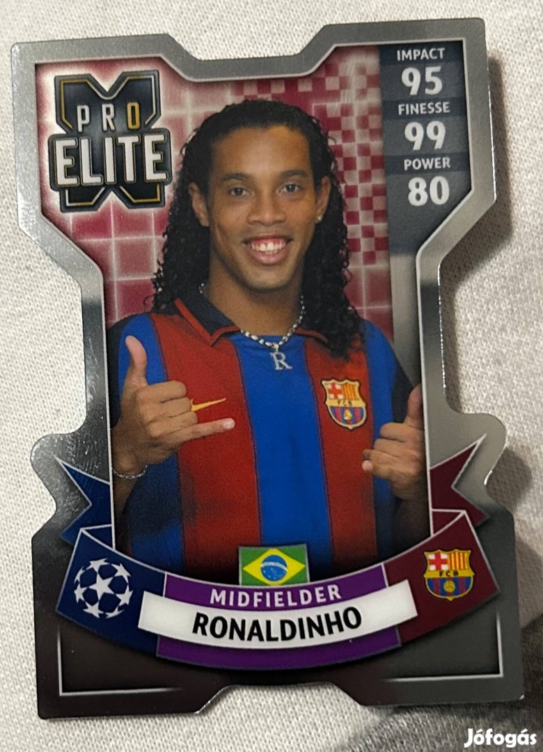 Ronaldinho (Barcelona) Chrome X Pro Elite BL Extra 2023 kártya