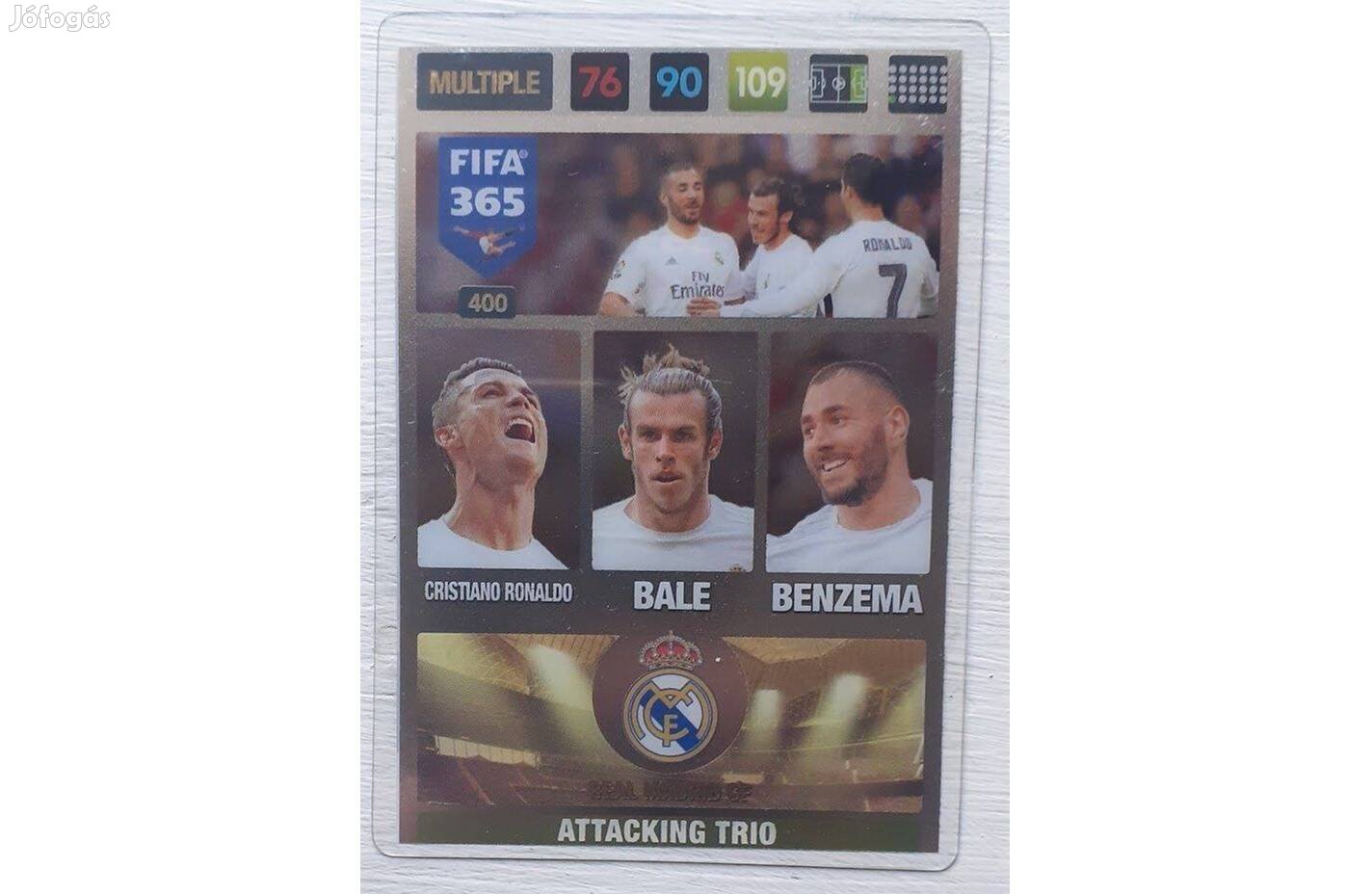 Ronaldo Benzema Bale Real Madrid Attacking Trio focis kártya FIFA 2017