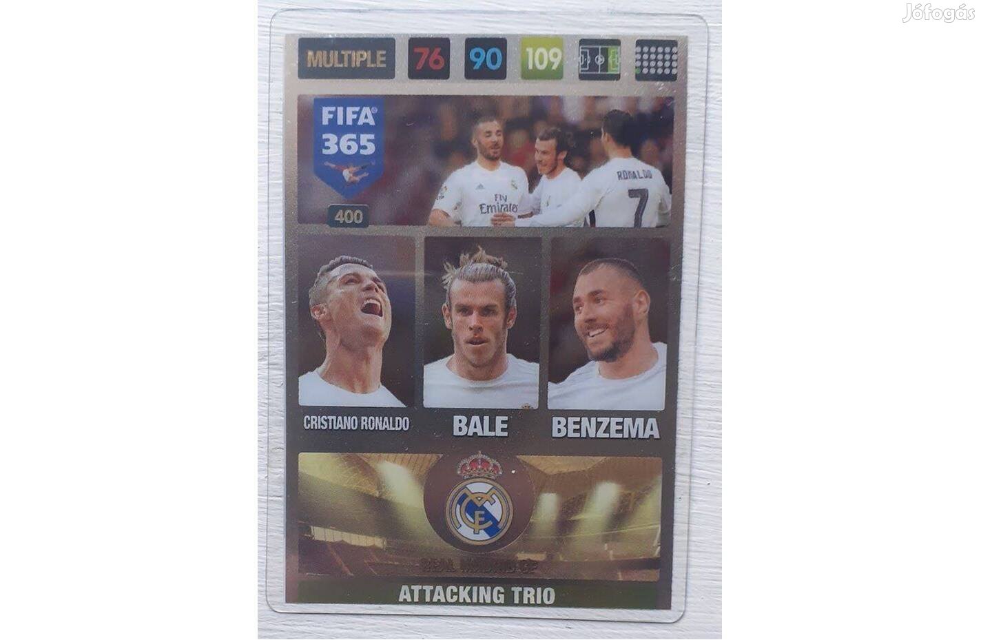 Ronaldo Benzema Bale Real Madrid Attacking Trio focis kártya FIFA 2017