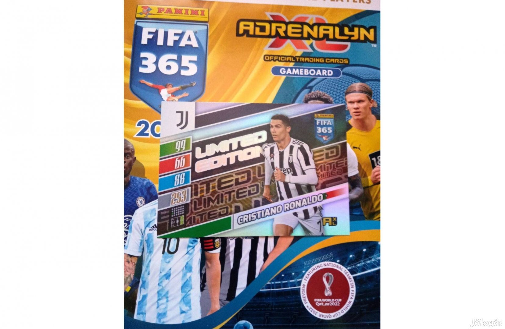 Ronaldo Panini Fifa 365 2022 XXL Limited focis kártya