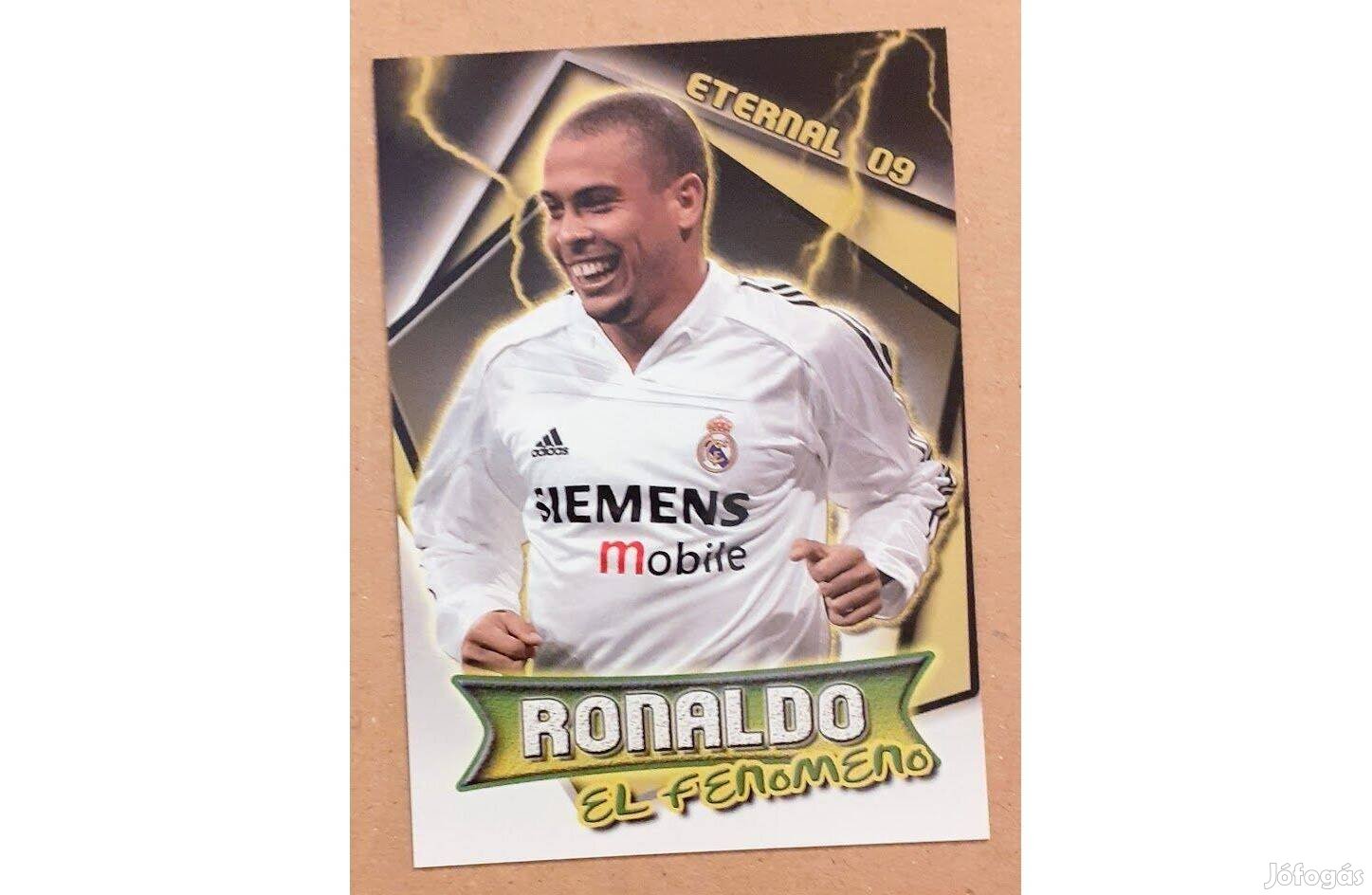 Ronaldo Real Madrid El Fenomeno focis kártya Fantop Eternal 9