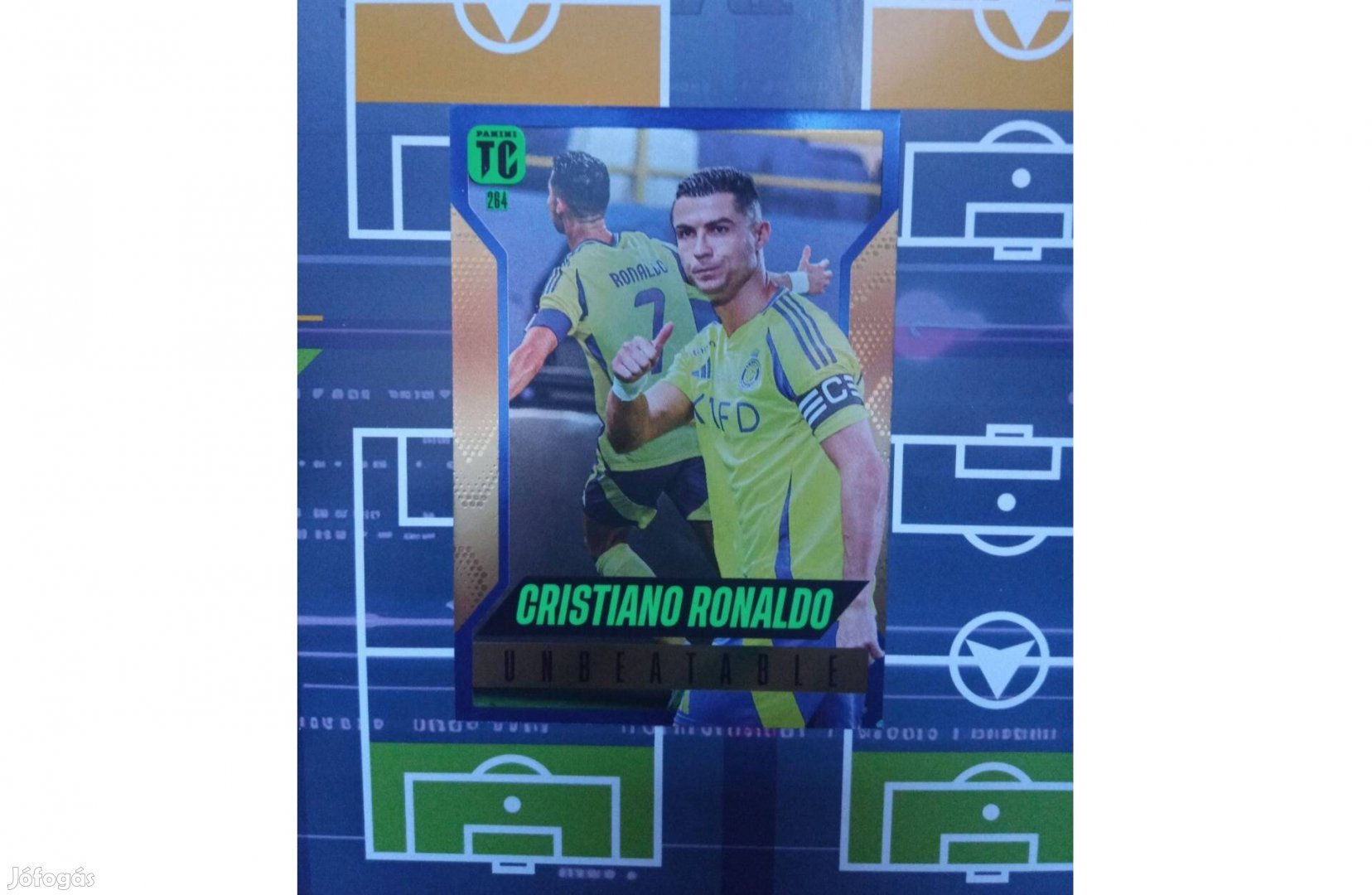 Ronaldo (Al-Nassr FC) Kék Unbeatable Top Class 2024 focis kártya