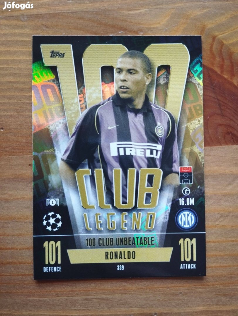 Ronaldo (Barcelona) 100 Club Bajnokok Ligája Extra 2023 kártya