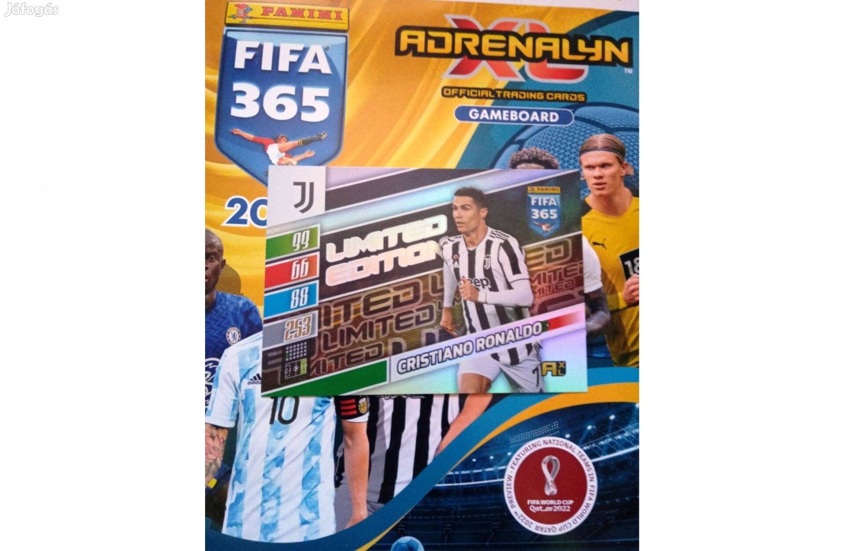 Ronaldo (Juventus) Panini Fifa 365 2022 XXL Limited kártya
