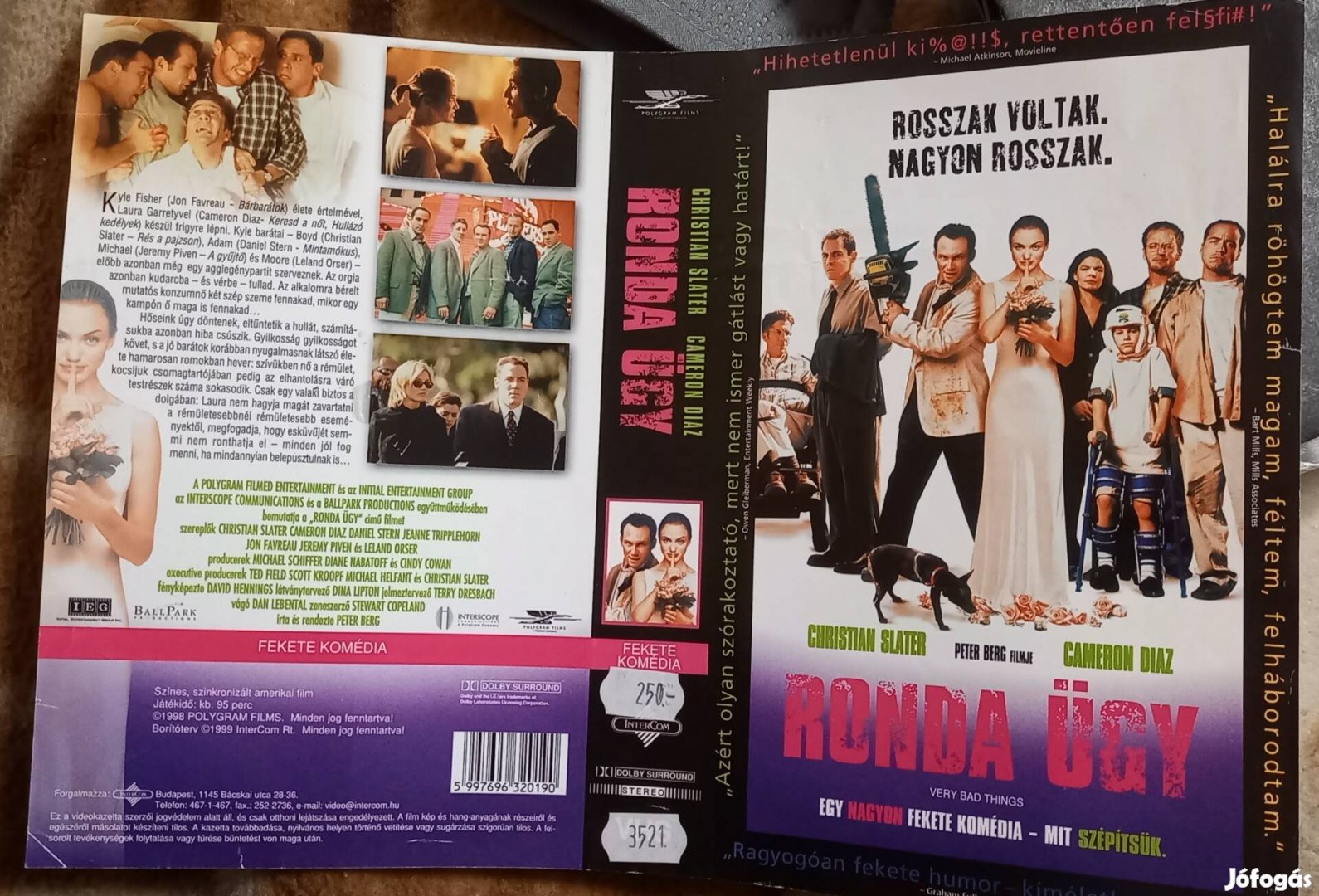 Ronda ügy - vígjáték vhs - nagytok- Cameron Diaz