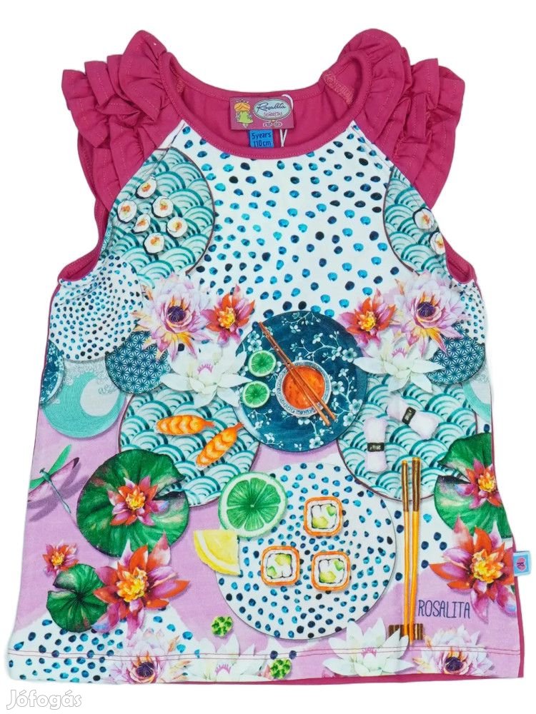 Rosalita Új címkés Lány Tunika Méret 110