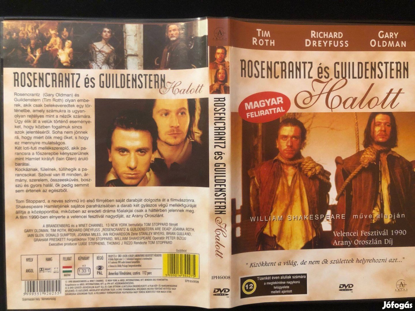 Rosencrantz és Guildenstern halott DVD (karcmentes, Tim Roth)