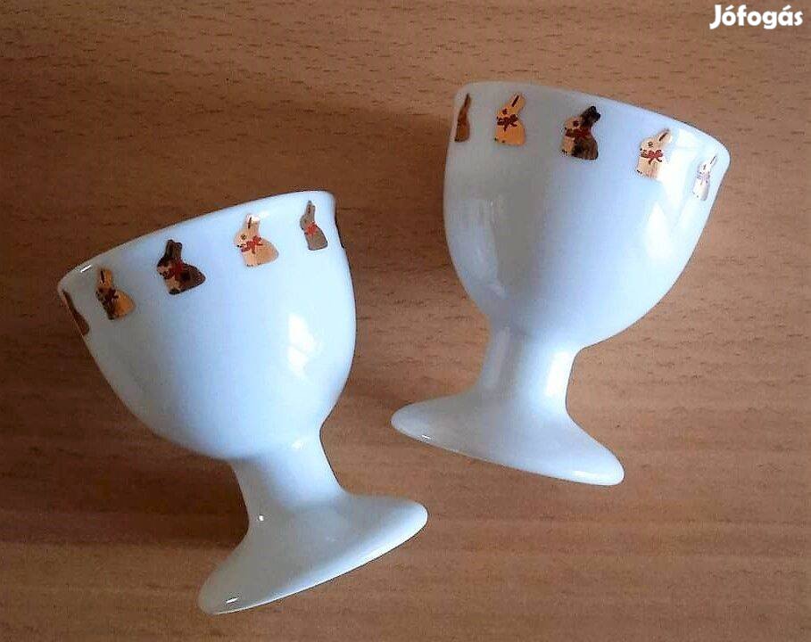 Rosenthal Lindt 2 db. limitált ritka, nyuszis porcelán tojástartó