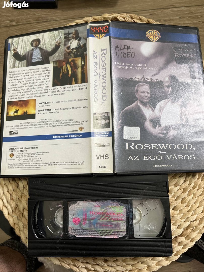 Rosewood az égő város vhs