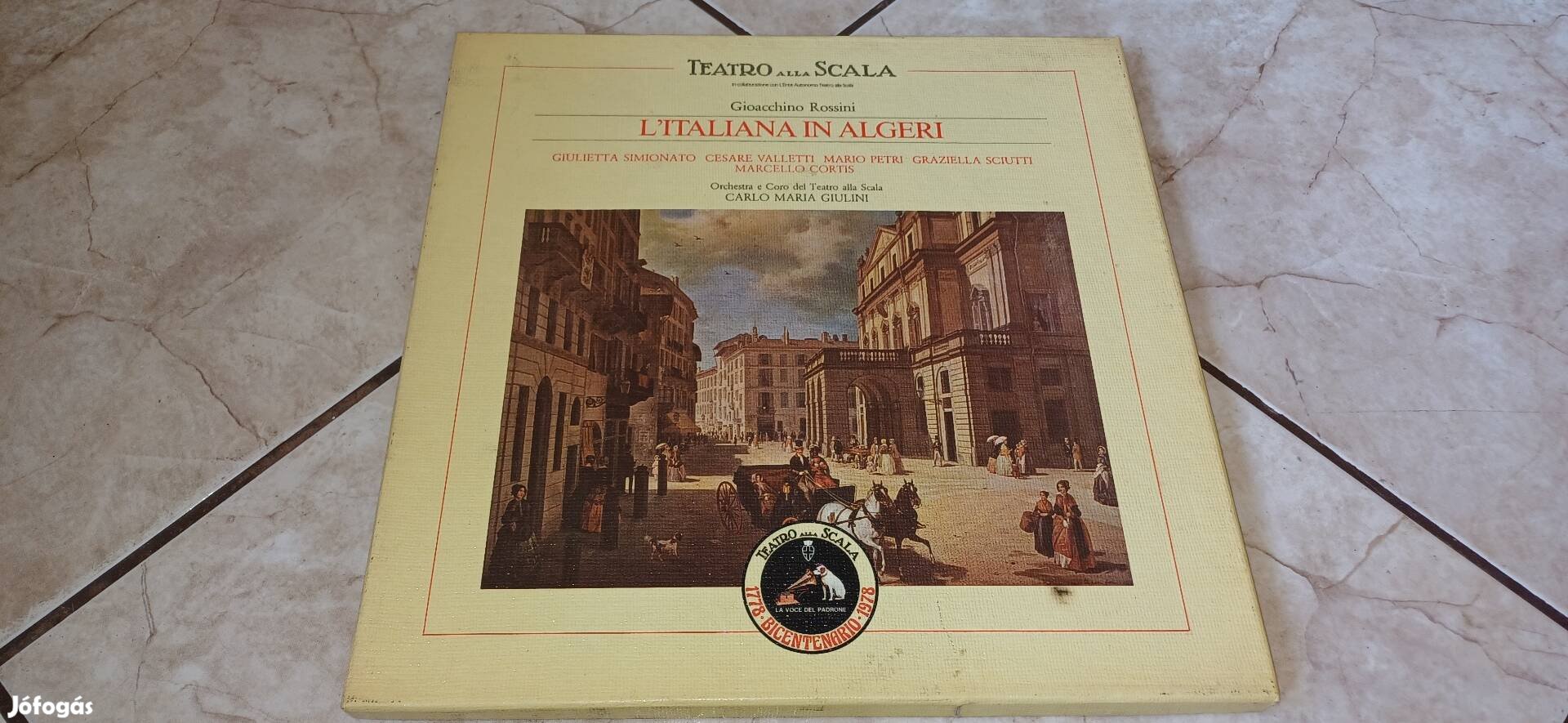 Rossini Giulini 2 lp bakelit hanglemez box