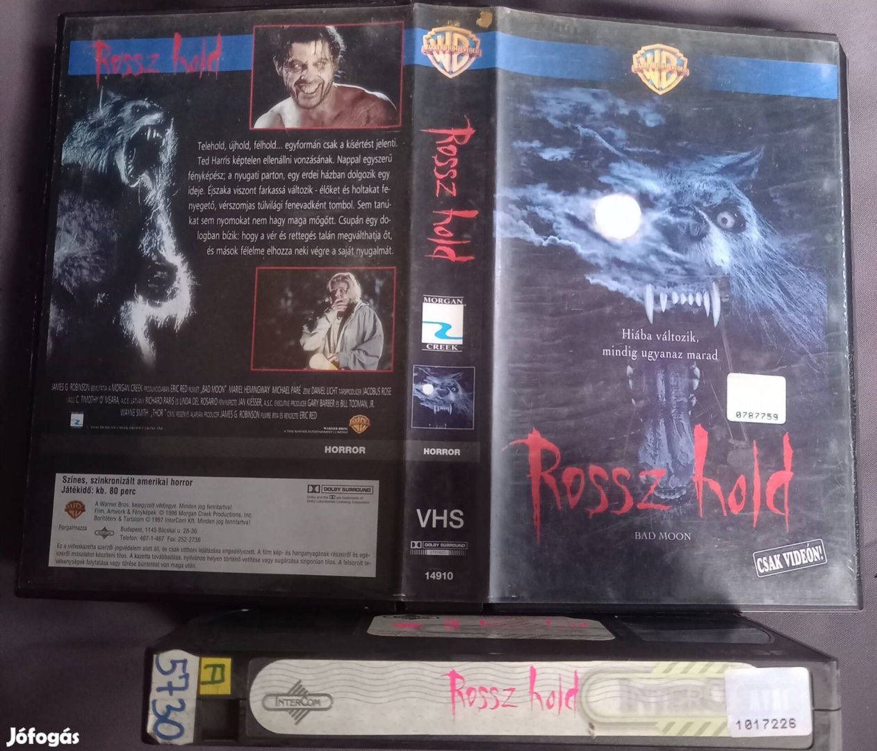 Rossz hold - horror vhs - nagytok