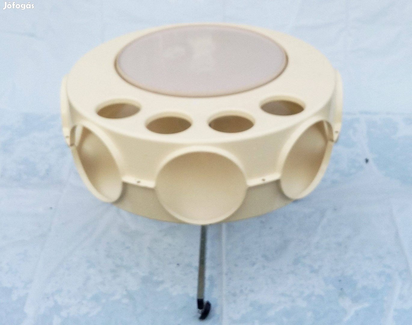 Rotobar retro design forgó görgős dohányzó asztalka régi bútor 60's-70