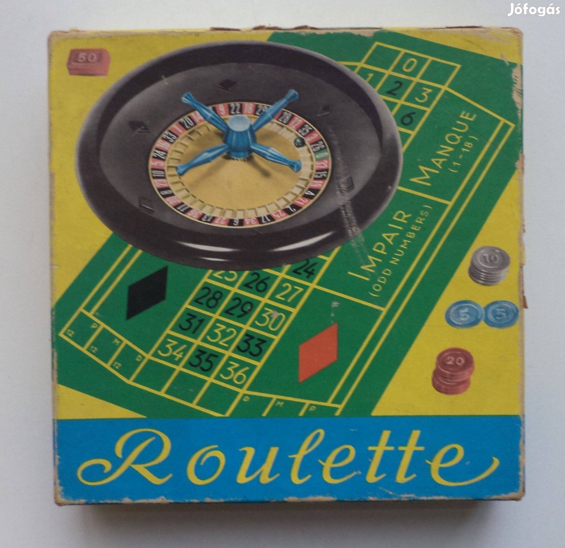 Roulette /régi társasjáték, hiánytalan/