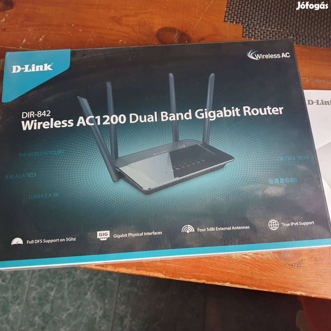 Router WiFi D-Link új AC1200 gigabites . Dual-Band eladó