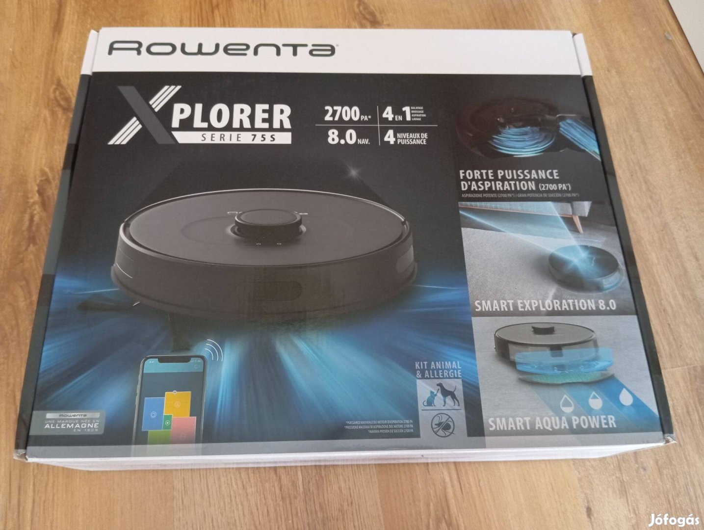 Rowenta X-Plorer 75s Robotporszívó Felmosóval