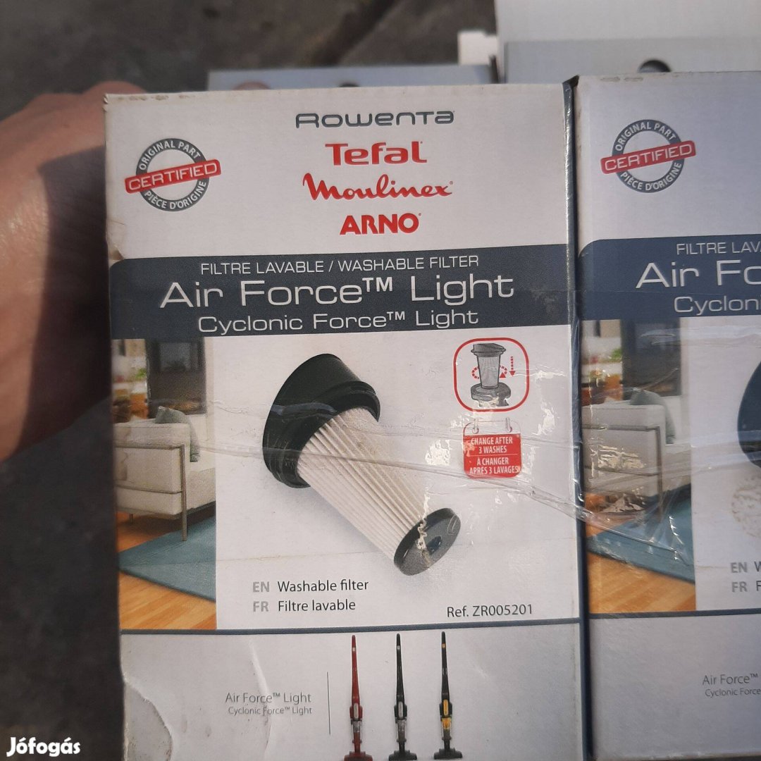 Rowenta / Tefal Air Force Light Zr005201 szűrők új 5db