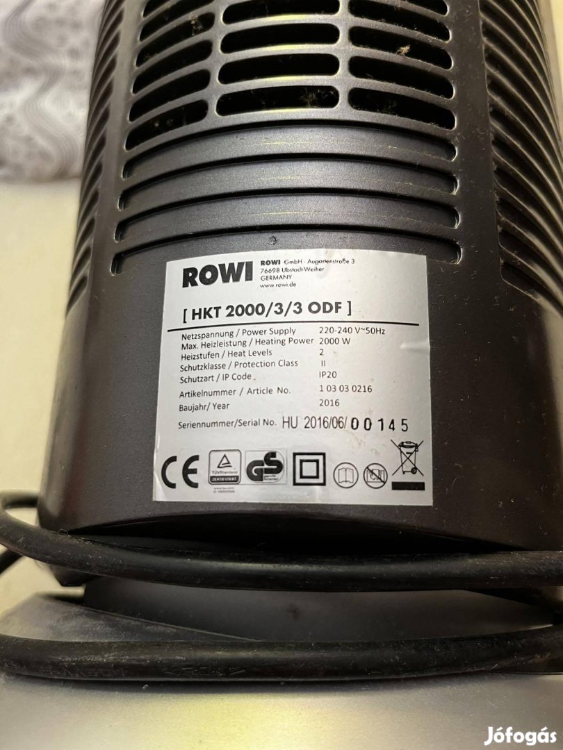 Rowi hűtő /fűtő ventilátor 