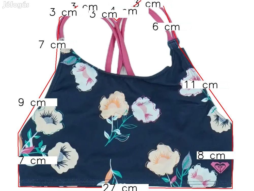 Roxy Új (címkés) Lány Bikini felső (Méret: 140)