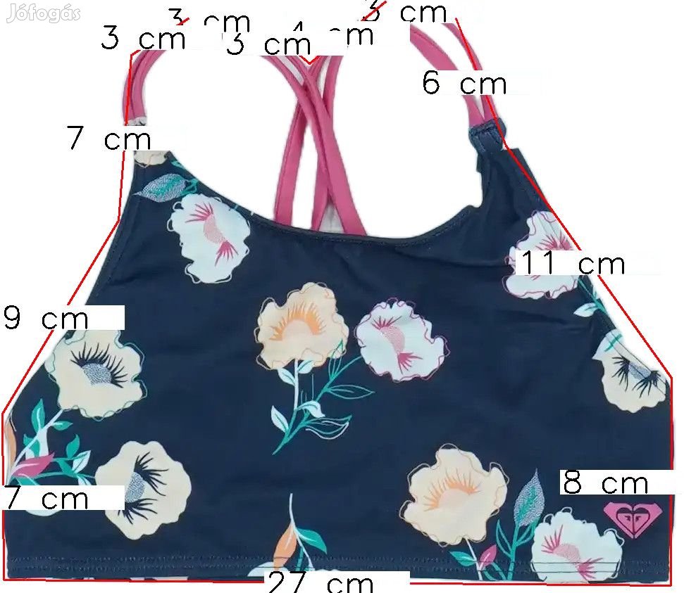 Roxy Új (címkés) Lány Bikini felső (Méret: 140)