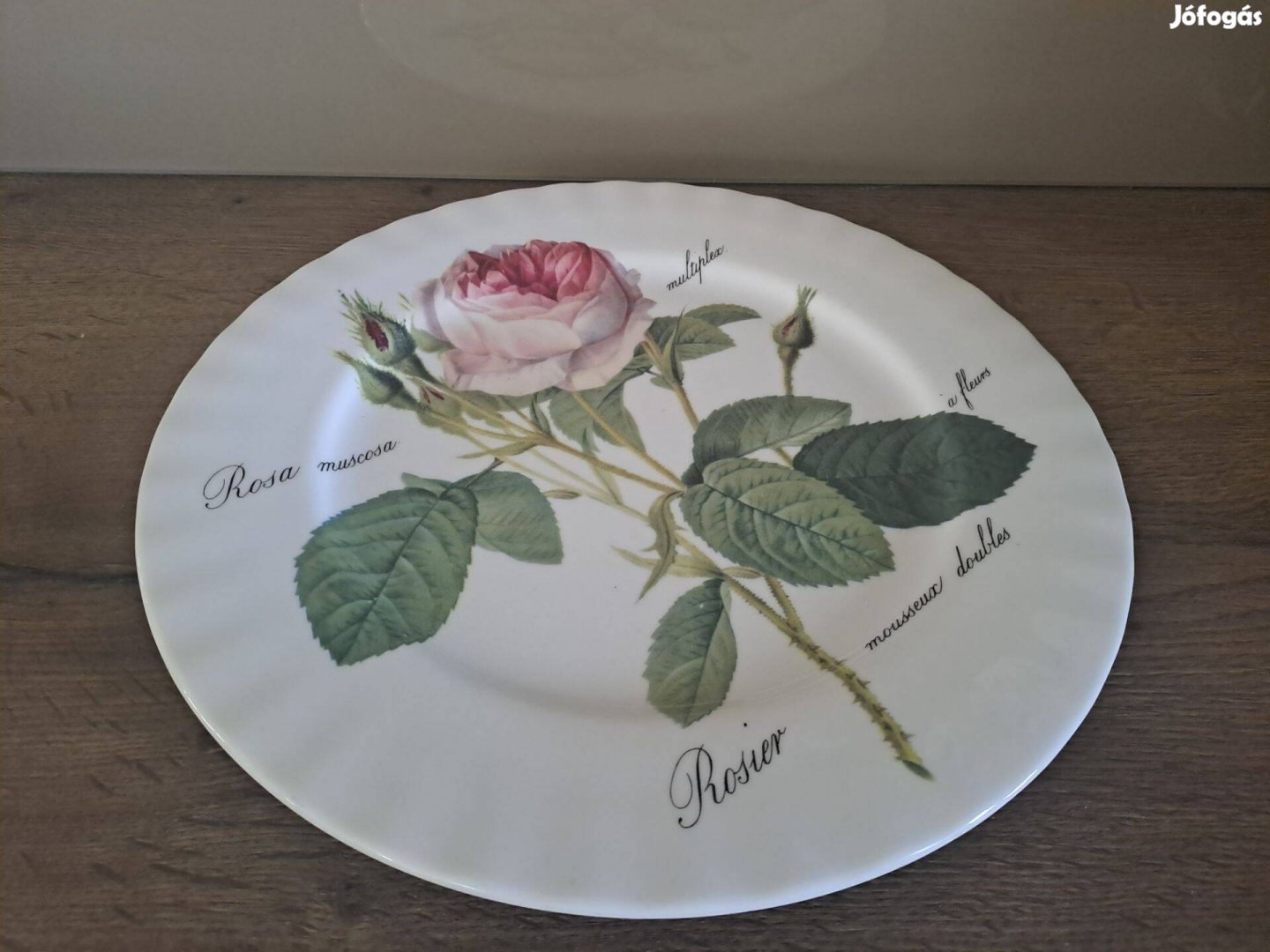 Roy Kirkham porcelán rózsás tál, tányér