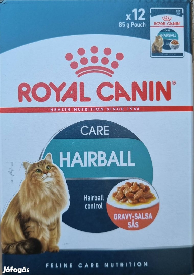 Royal Canin Hairball nedves tasakos macskatáp 12x85g