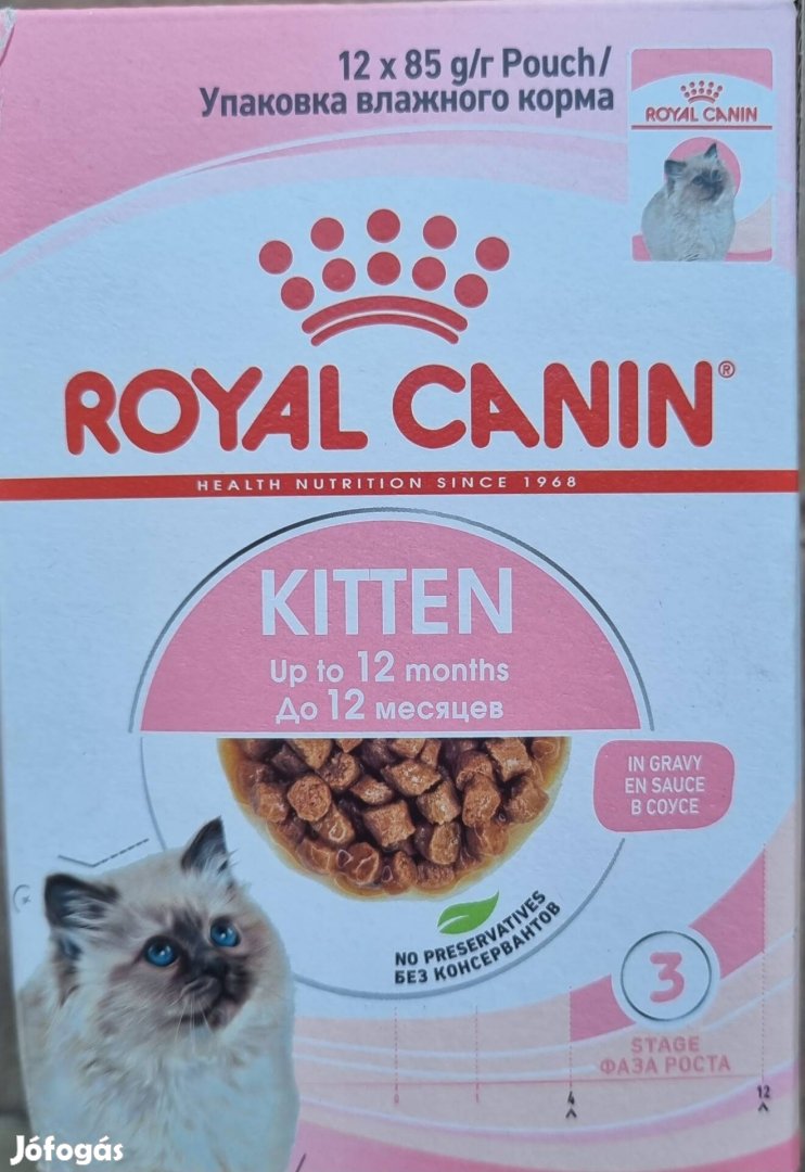 Royal Canin Kitten nedves tasakos macskatáp 12x85g