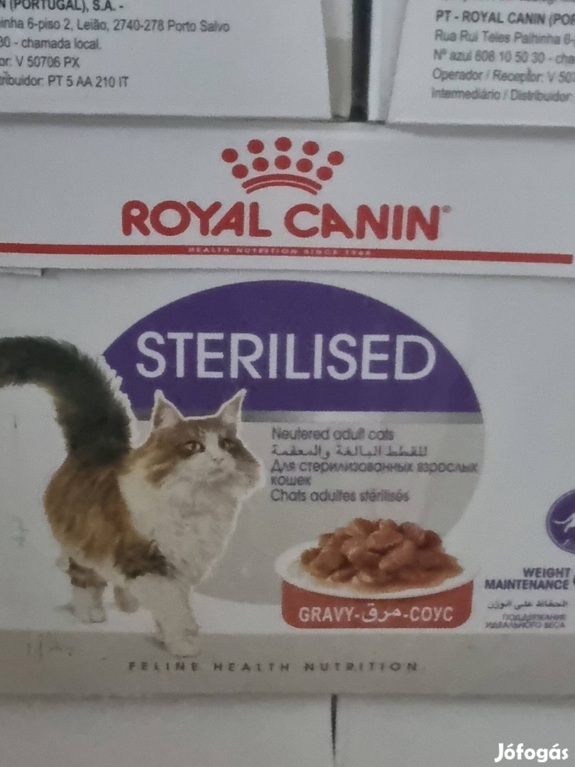 Royal Canin Sterilised nedves tasakos macskatáp 12x85g