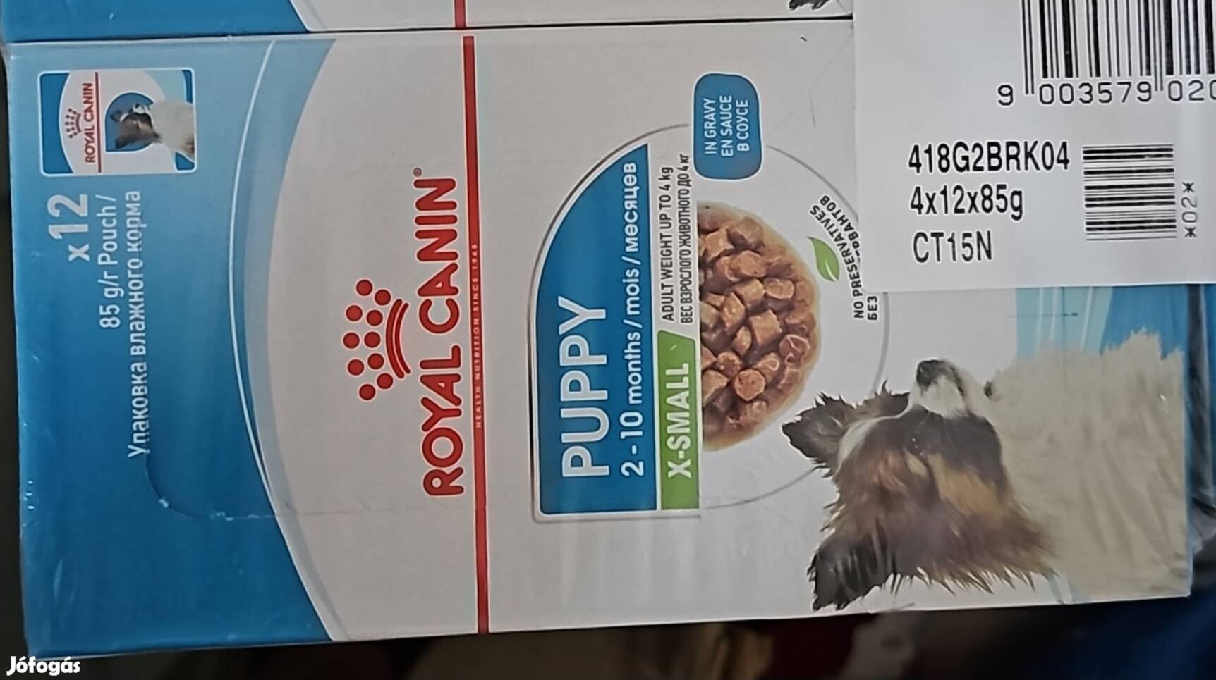 Royal Canin X-Small Puppy nedves tasakos kutyatáp 12x85g