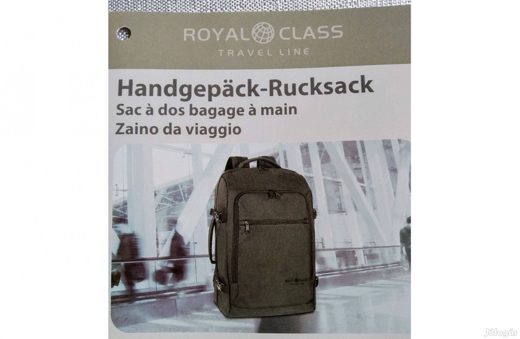 Royal Class Kabin Bőrönd,Utazó Hátizsák,Profi Cucc,53'x35x19cm Nagyon
