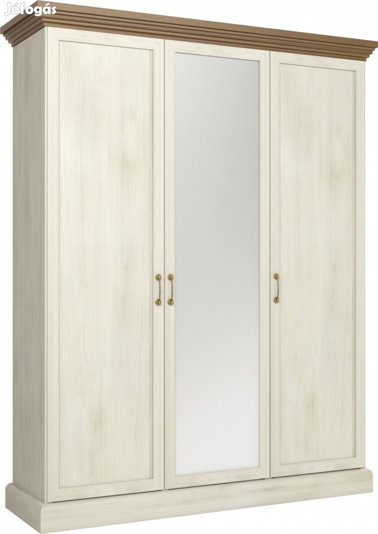 Royal S3D 3 ajtós tükrös gardróbszekrény  Sosna Nord - vadtölgy