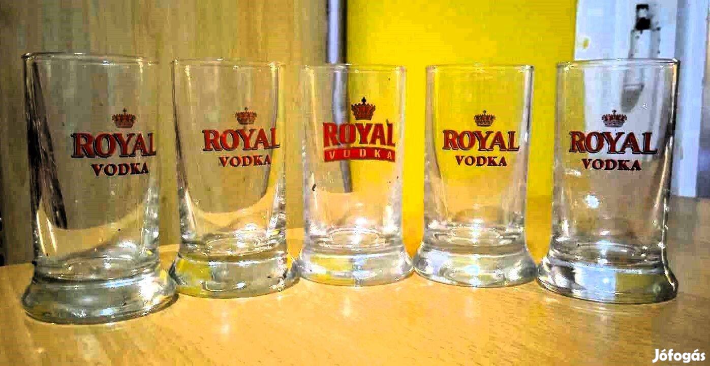 Royal Vodkás 5 db. márkacímkés röviditalos pohár