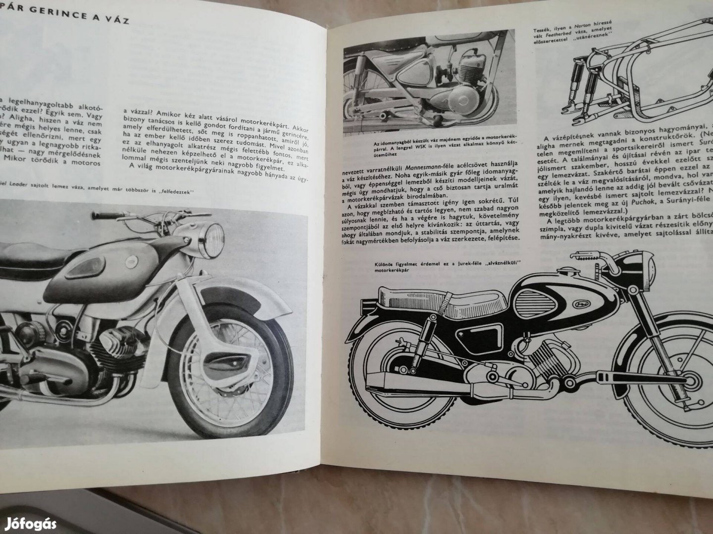 Rózsa György Motorkerékpár Tipusok 1965-ös kiadás