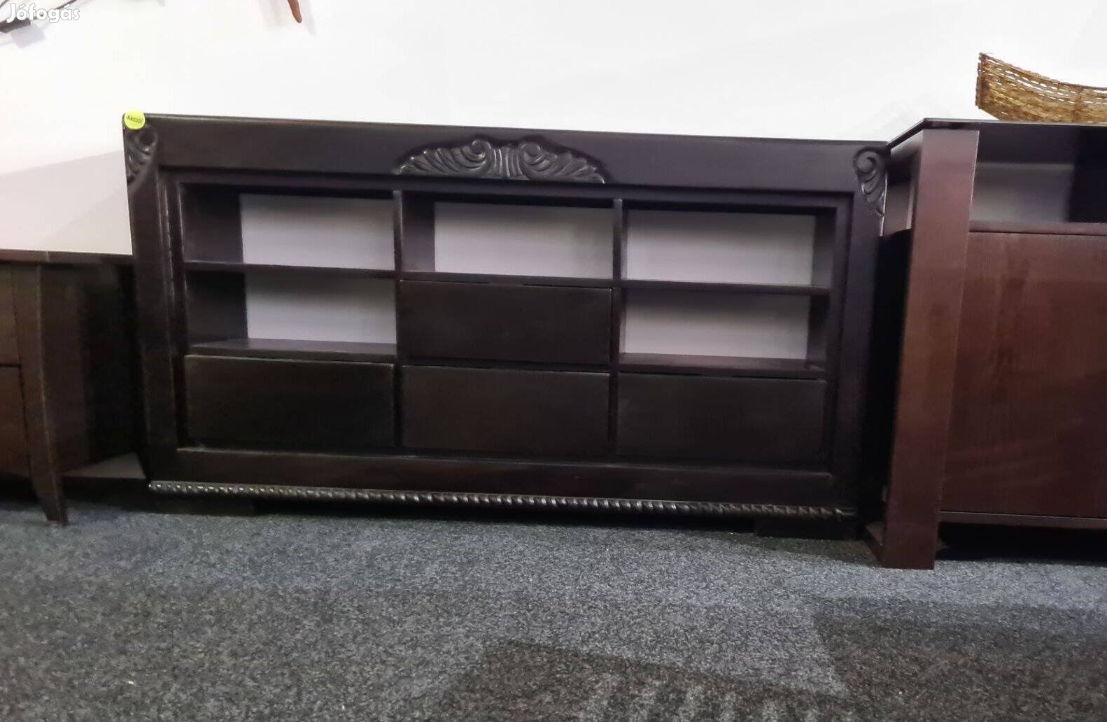 Rózsafa TV állvány 4 fiókkal 140 cm , indiai tömörfából