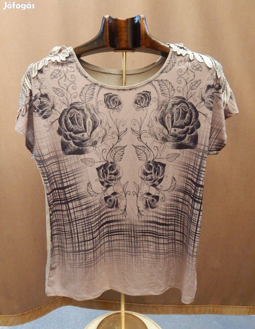 Rózsás női blúz