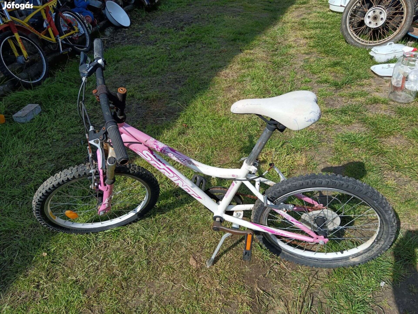 Rózsaszín 20-as gyerek kerékpár