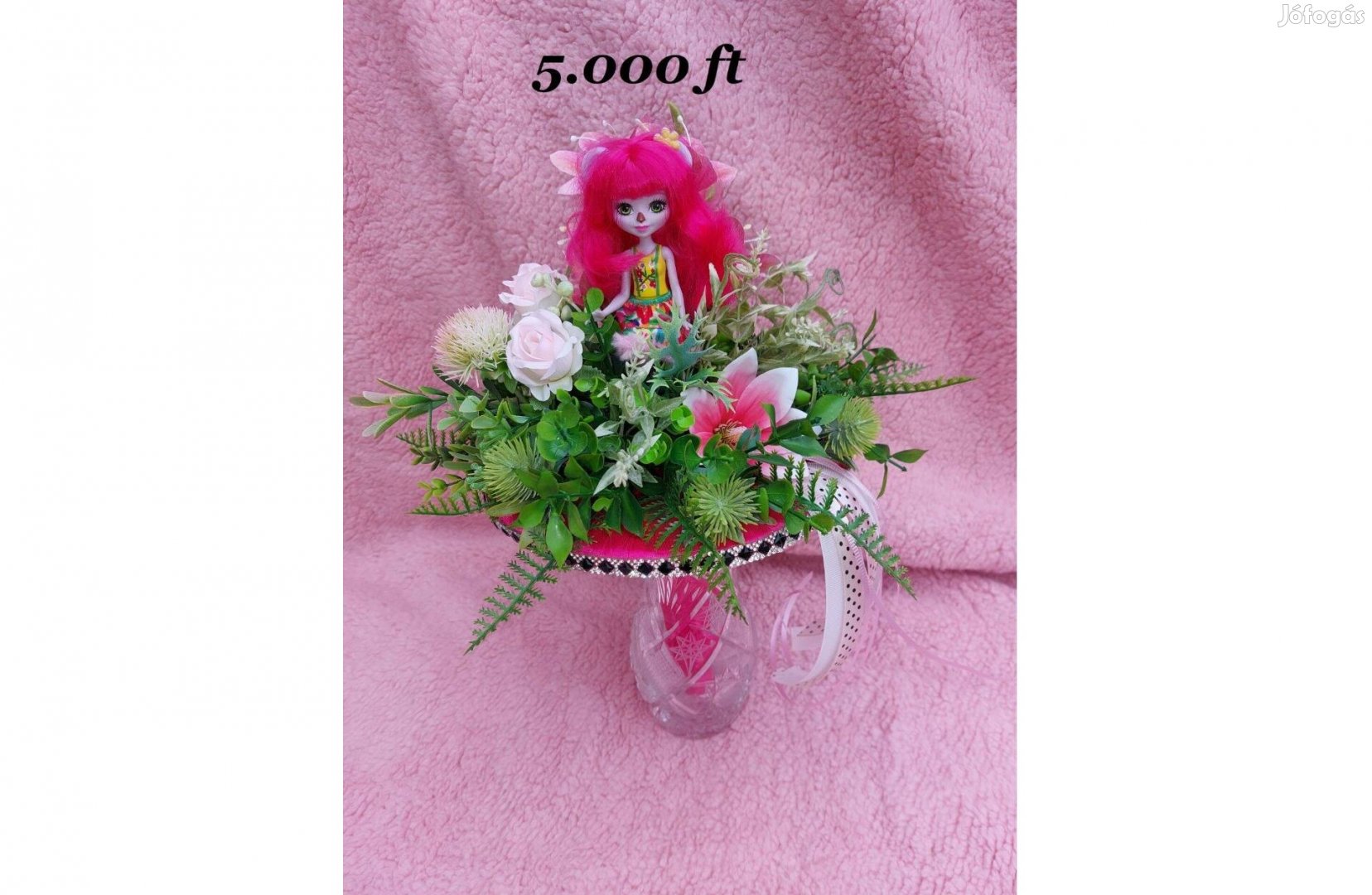 Rózsaszín ballagási csokor kislánynak.6