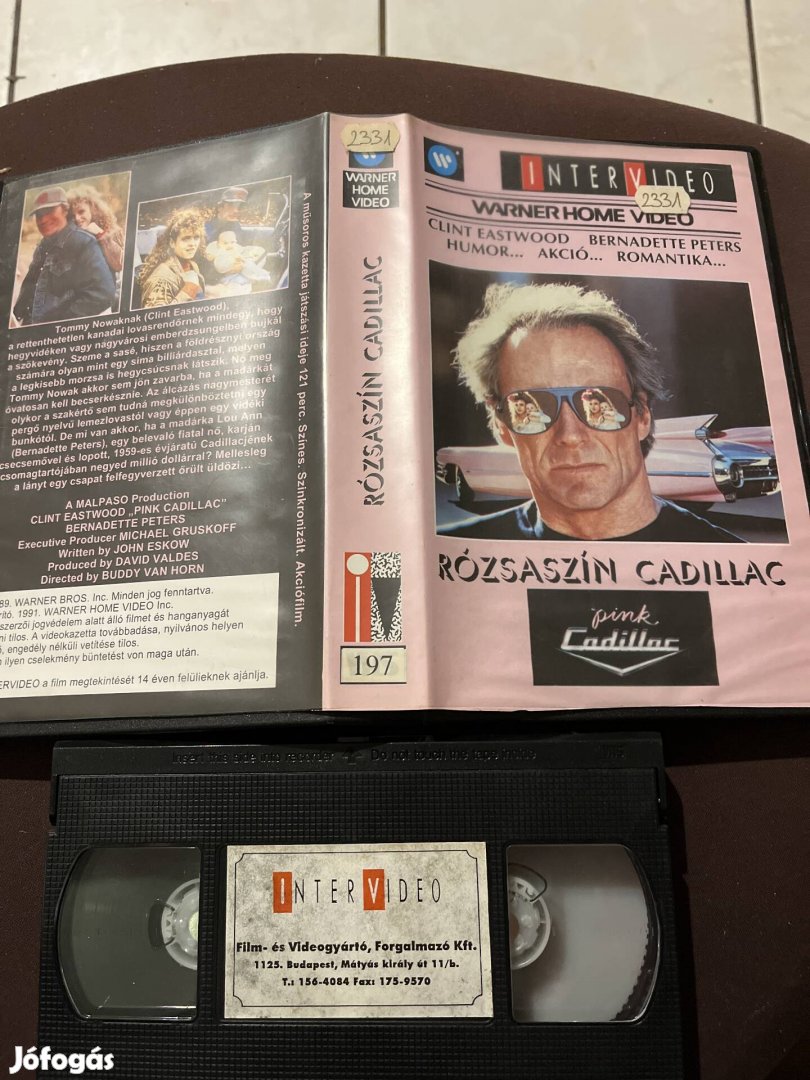 Rózsaszin cadillac kaland vhs intervideo
