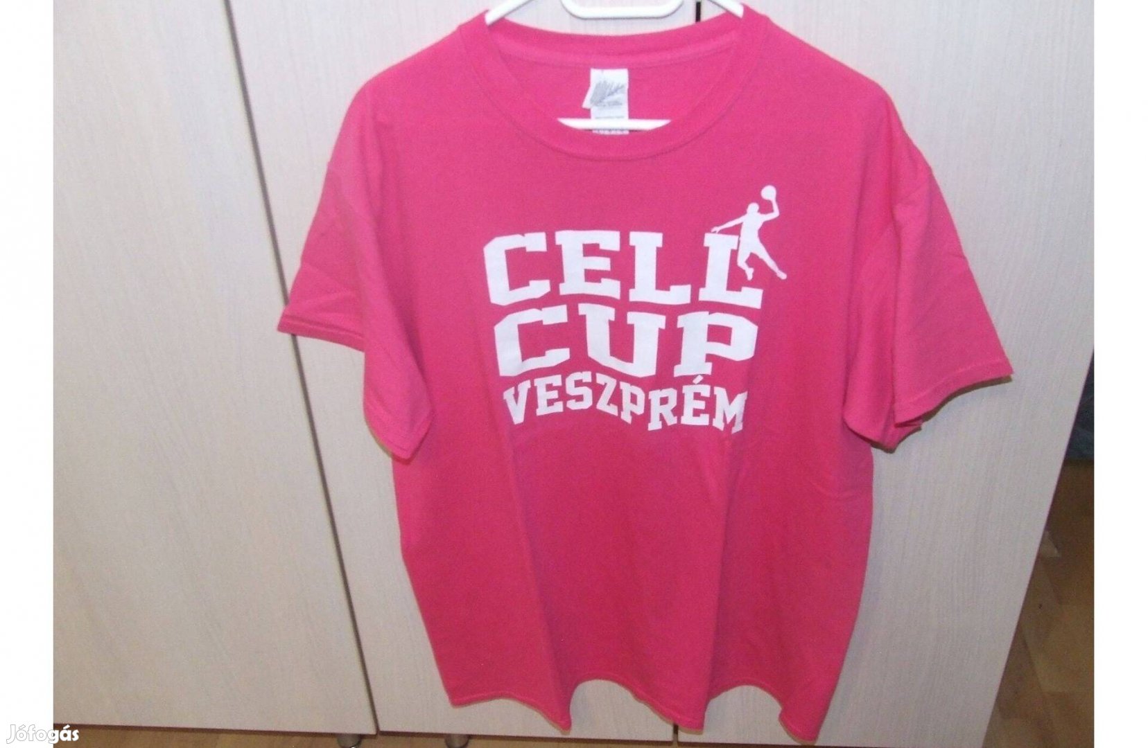 Rózsaszín cellcup póló