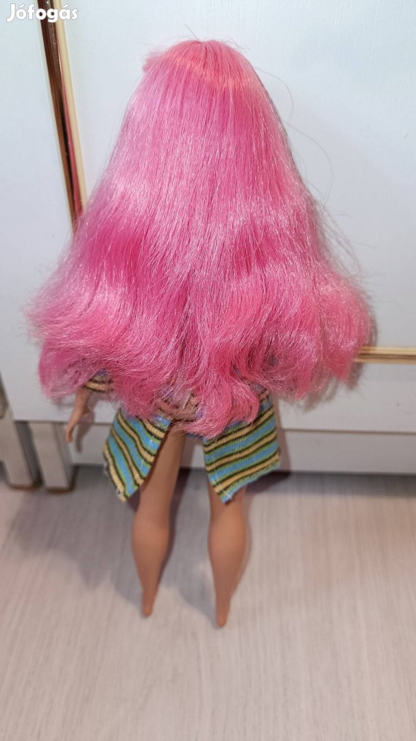 Rózsaszín hajú Barbie barbi baba 