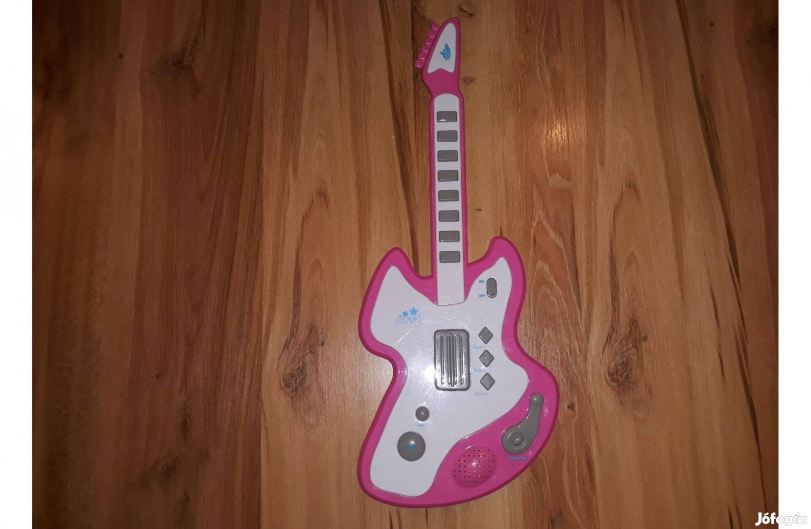 Rózsaszín játék gitár, 60 cm