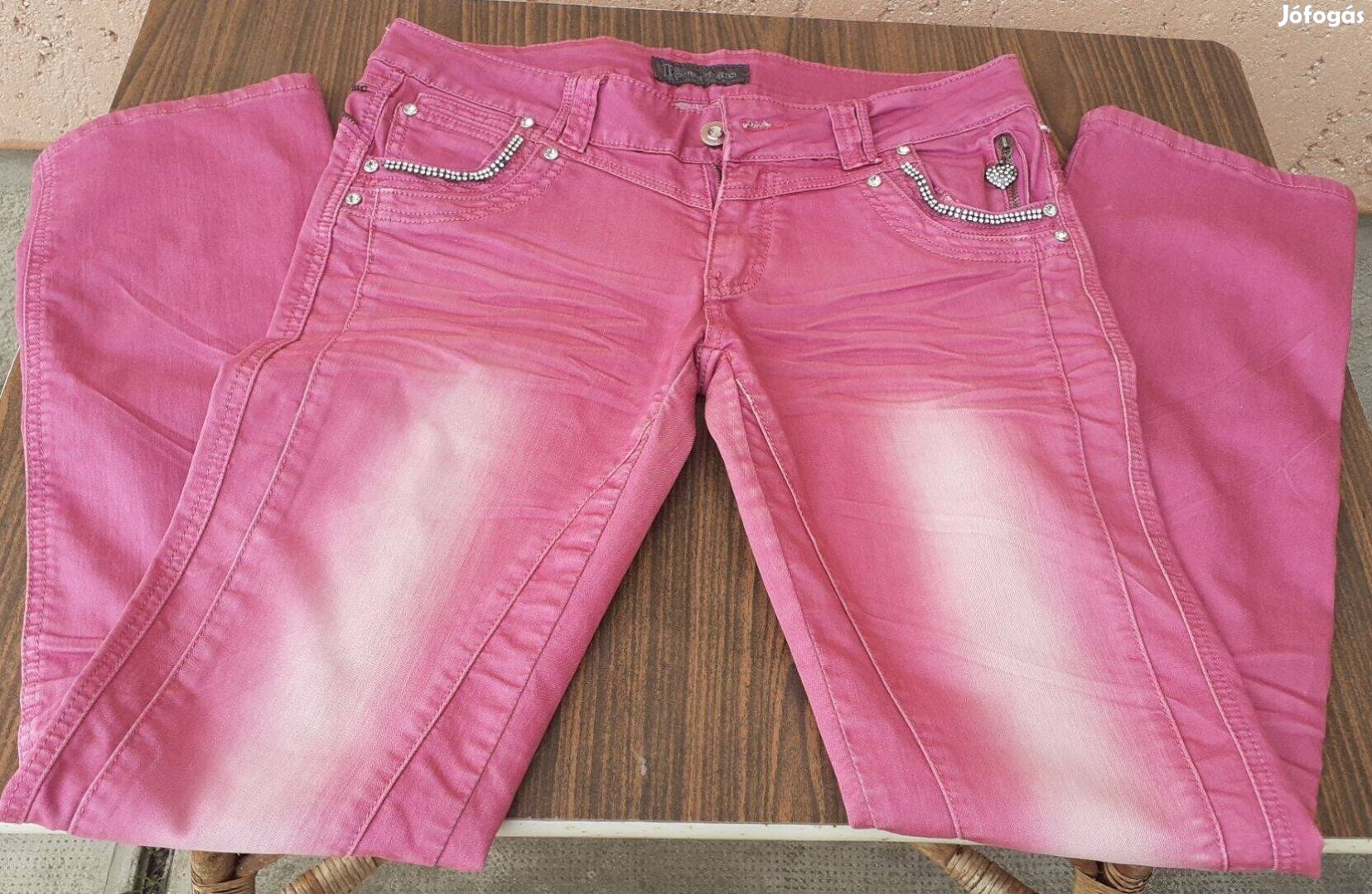 Rózsaszín női nadrág 42-es