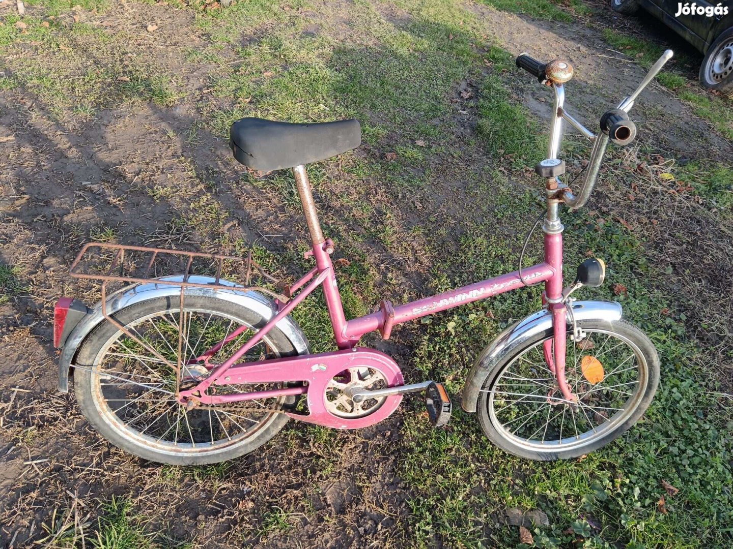 Rózsaszín schwinn - csepel camping , kemping kerékpár