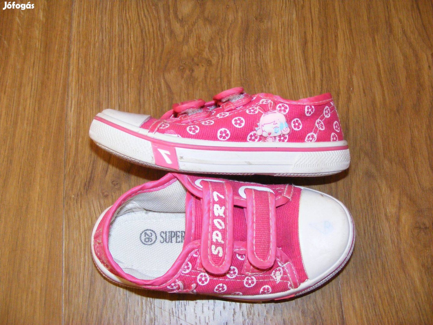 Rózsaszín tornacipő, 26-os bth 15,0 cm