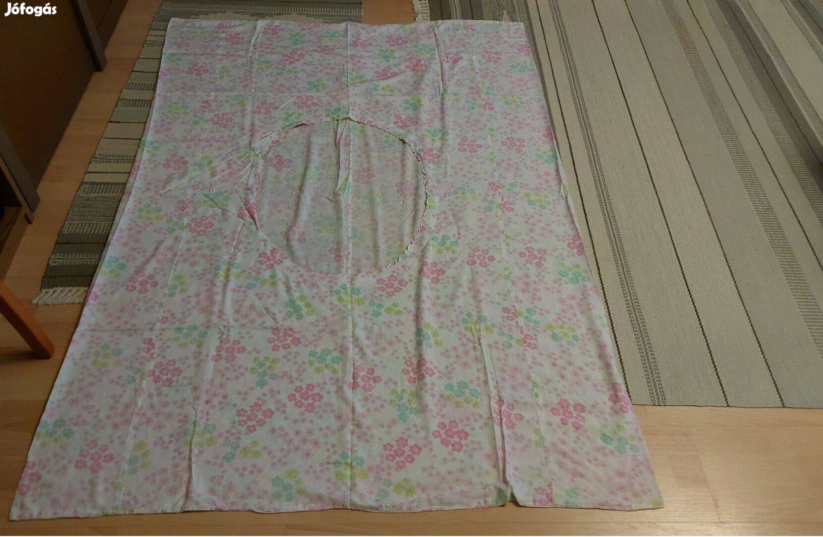 Rózsaszín virágmintás paplanhuzat, tükrös, 1 db 1,21 x 1,70