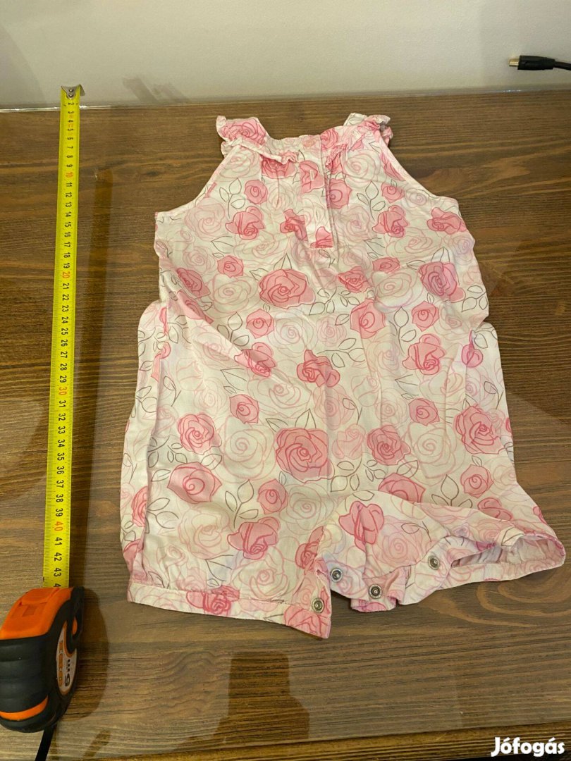 Rózsaszín virágmintás ruha - Lány - 74/80