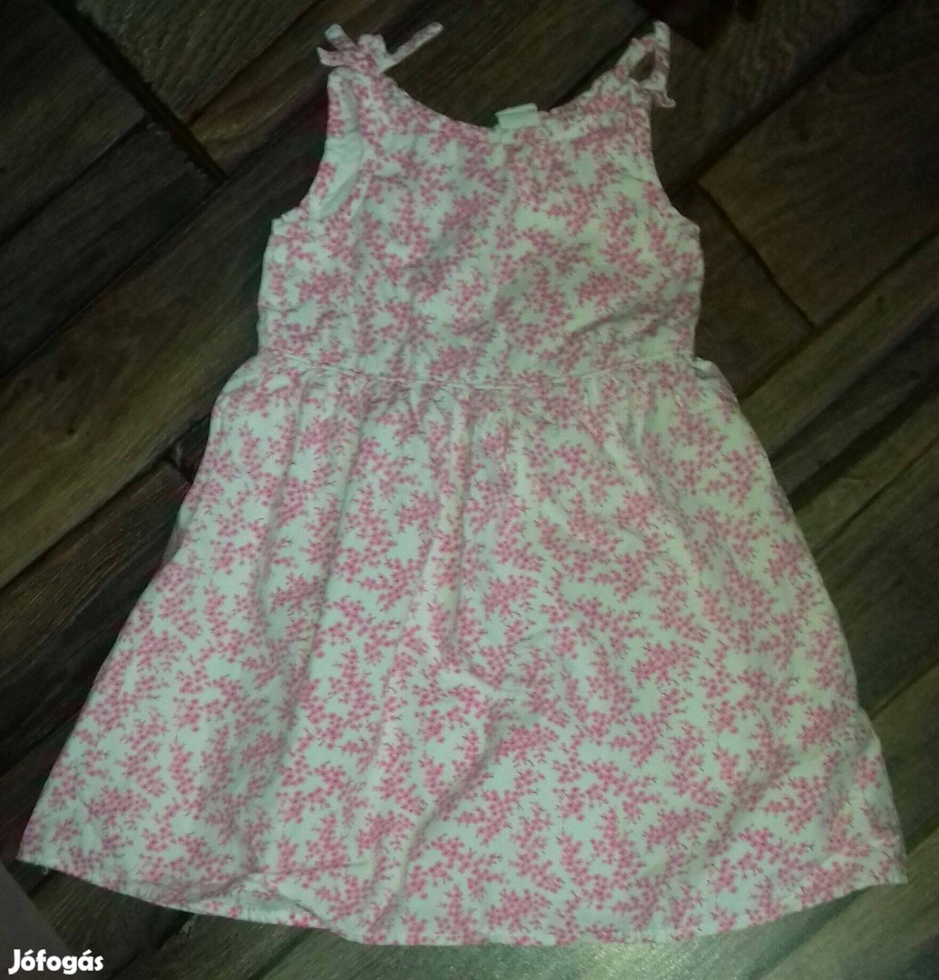 Rózsaszínű virágmintás ruha, GAP 86-92