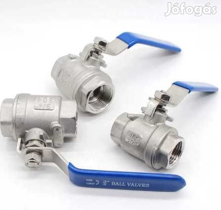 Rozsdamentes Acél Golyóscsap BB 5/4"-os  (3733)