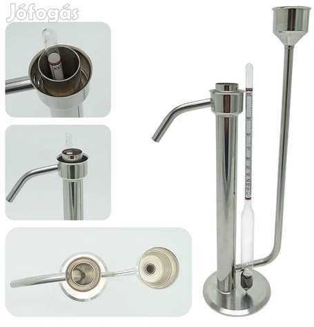 Rozsdamentes Acél Talpas Epruvetta 27,5cm (5710)
