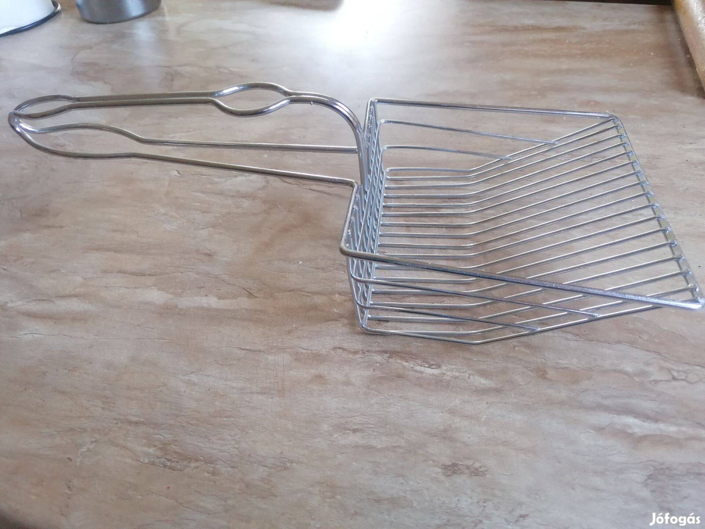 Rozsdamentes acél, macska alomlapát eladó!