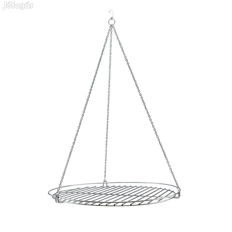 Rozsdamentes acél függeszthető kerek grillrács 50cm-es